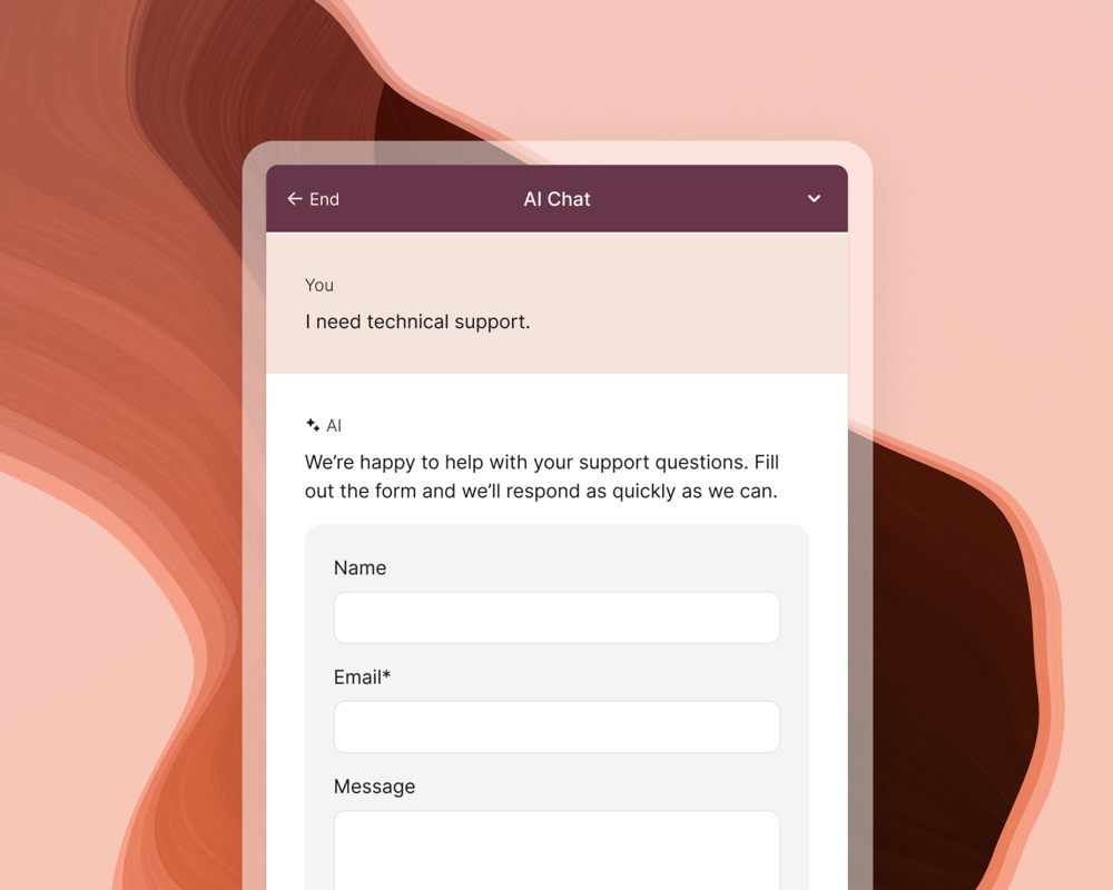 AI Chat Form