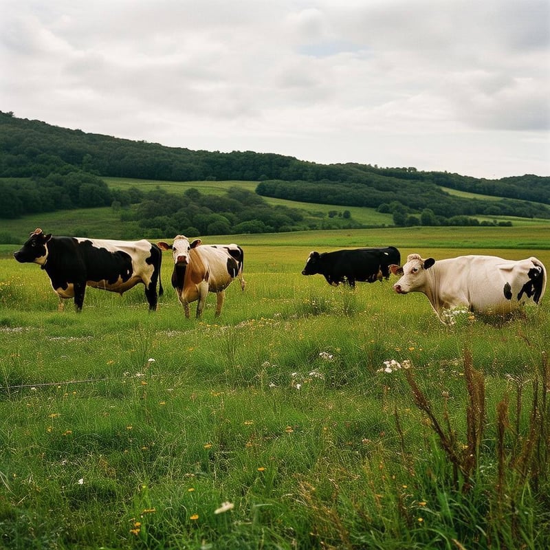 field with cows